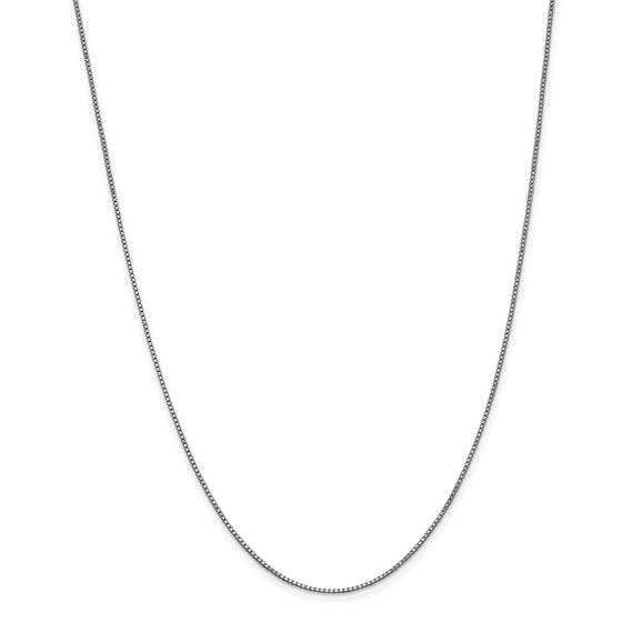 14k White Gold 1 mm Box Chain - 20 in. 14k White Gold 1 mm Box Chain - 20 in.